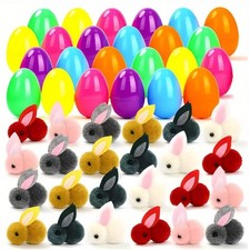 NNETM 32pcs Easter Eggs and Bunny Set Decorations