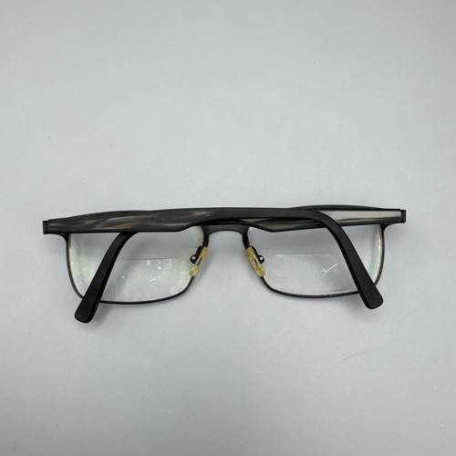 Marchon NYC Eyeglasses POWELL 001 Black Rectangle Wire Rim 54-17-140 FRAMES ONLY - Picture 9 of 9