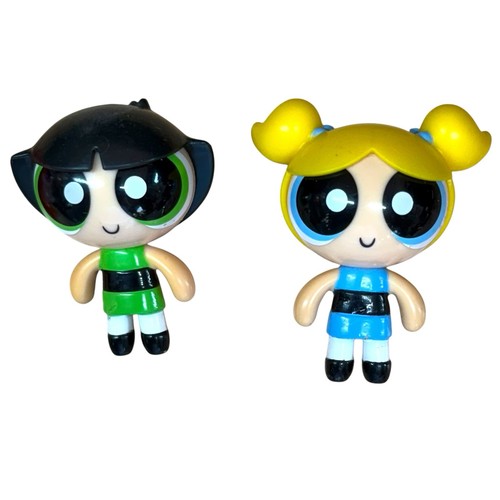 Power Puff Girls Buttercup Bubbles & Blossom 2.5” Action Figures Cartoon Network - Picture 4 of 6