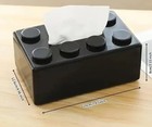 NEW Plastic black BRICK TISSUE BOX COVER – Fun and Creative Tissue Holder