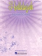 HALLELUJAH (BIG-NOTE PIANO SHEET MUSIC) By Leonard Cohen **BRAND NEW**