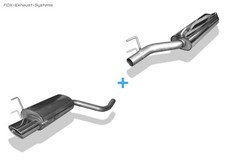  Komplettanlage ab Kat Mercedes CLK W208 - C208 Coupe u. A208 Cabrio