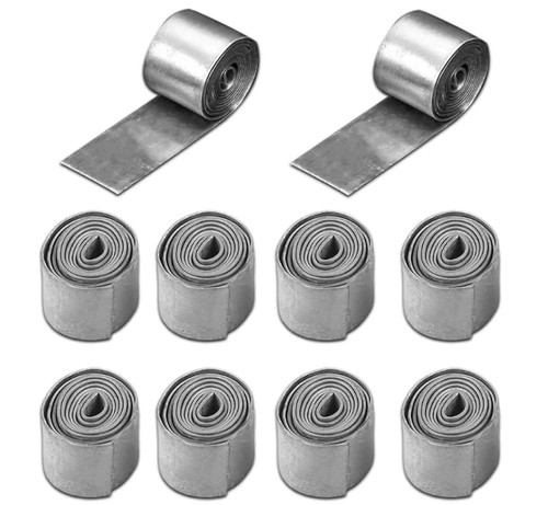 Blei Blatt, 10 Rollen Angeln Weich Blei Blatt Streifen Senker Gewichte Tackle - Bild 3 von 4