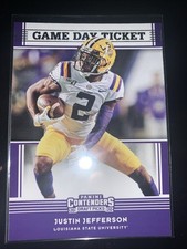 2020 Panini Contenders Draft Picks - Game Day Tickets Justin Jefferson #23 (RC)