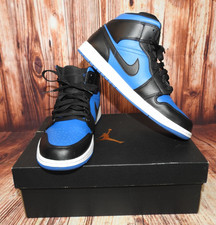 Men's Size 11 in Box  Air Jordan 1 Mid Black Royal Blue DQ8426-042