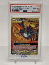 Moltres & Zapdos & Articuno GX 44/68 Hidden Fates Holo PSA 10