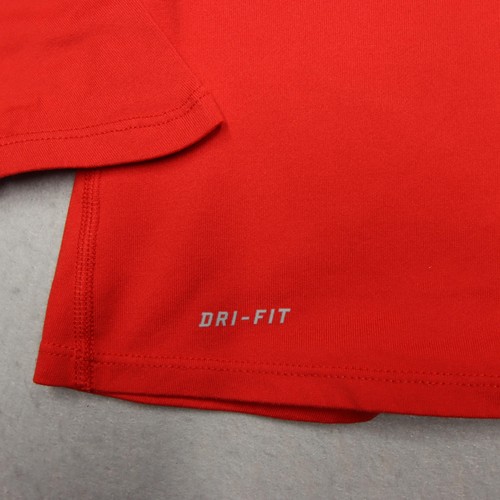 USA Team Shirt Donna Medium Nike Dri-FIT Element Mezza Zip Running Pullover Rosso - Foto 3 di 12