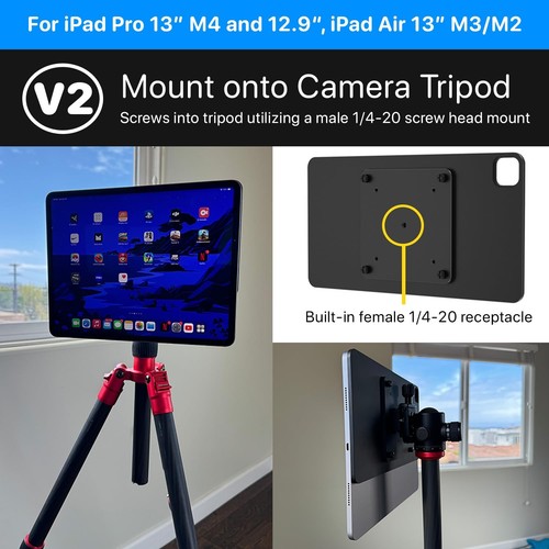 MagFlott VESA Mount V2 (13"/12.9") Wireless Charge for iPad Pro 13" M4, 12.9"... - Picture 4 of 8