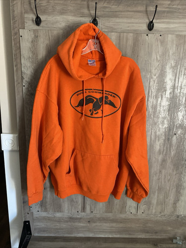 Sudadera con Capucha Duck Commander Para Hombre Talla 2XL Pullover Sudadera Duck Dynasty Naranja