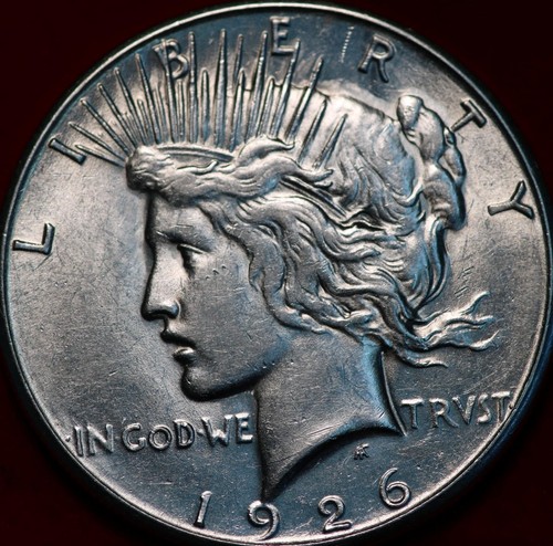 Uncirculated 1926-S San Francisco Mint Silver Peace Dollar - 第 1/2 張圖片