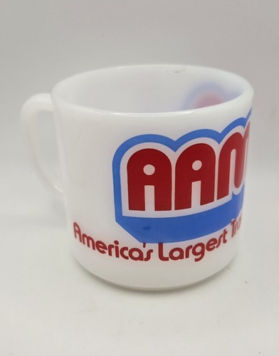 Vtg Federal Glass/Milk Glass AAMCO TRANSMISSION SPECIALISTS Heat Proof Mug ~ USA - Picture 2 of 9