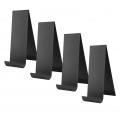 HG 4PCS Brochure Holder Black Vertical Metal Carbon Steel Brochure Display