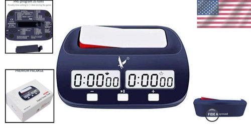 Tragbarer FIDE-zugelassener Timer - Digitaler Countdown mit maximal 10 Stunden für Spiele - Bild 2 von 7