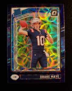2024 Panini Donruss Optic - Rated Rookie Drake Maye #229 Purple Scope Prizm (RC)