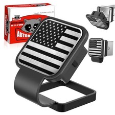 Hitch Cover Fits for 2-inch Hitch  Trailer Hitch Cover Tube Plug Light Grey