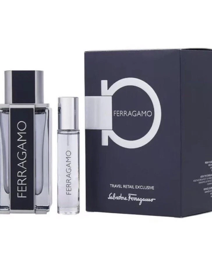 Ferragamo By Salvatore Ferragamo 2 件套男士礼品套装 3.4+0.34 盎司淡香水喷雾新品 — 第 2/4 张图片