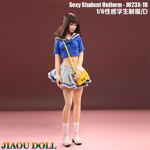 1/6 JO23X-10 JK Student Sailor Uniform Clothing Set Fit 12'' Female Girl Figure - Picture 10 of 26