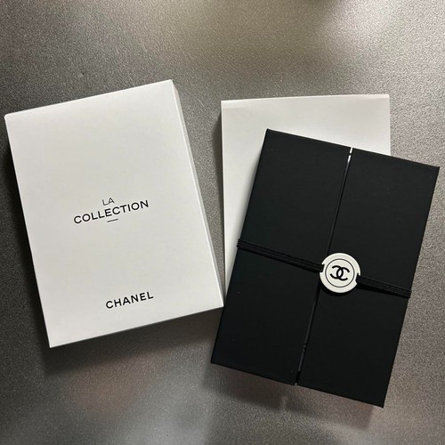 CHANEL LA Collection Sticky Note Notebook, Pencil/ Camellia Bookmark Gold BEAUTE - Picture 8 of 14