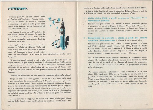 ANTIGUO FOLLETO DE NAVEGACIÓN DE VIAJE ORIGINAL GENOVA ITALIA - Imagen 2 de 4