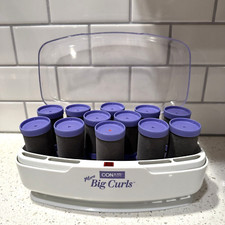 Conair More Big Curls Hot Rollers Flocked 12 Large Jumbo Curlers CHV12N