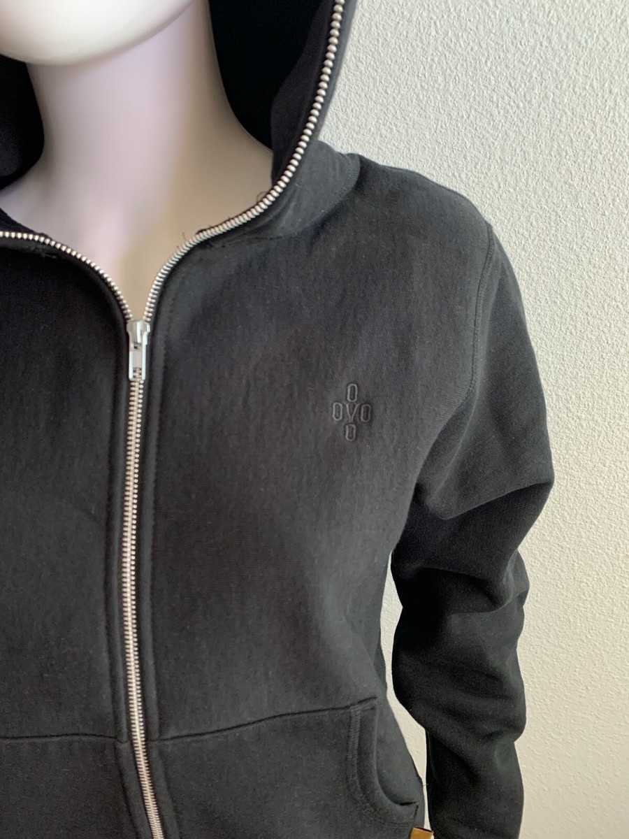OVO SCRIPT ZIP UP HOODY BLACK X SMALL Drake