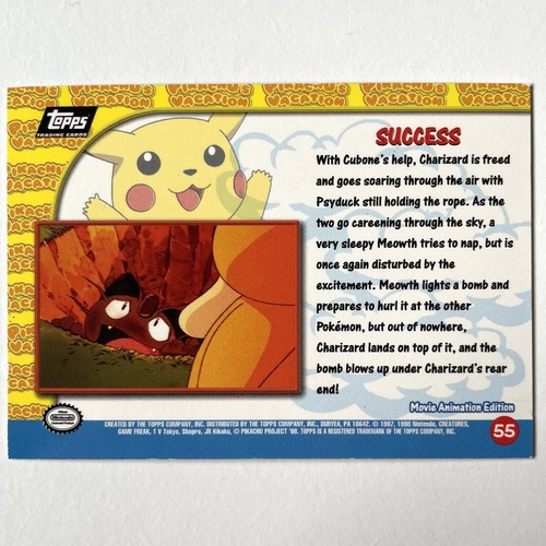 Nintendo Topps Pokémonkarten Pikachu's Vacation TV Animation 1999 - Sie haben die Wahl - Bild 51 von 67