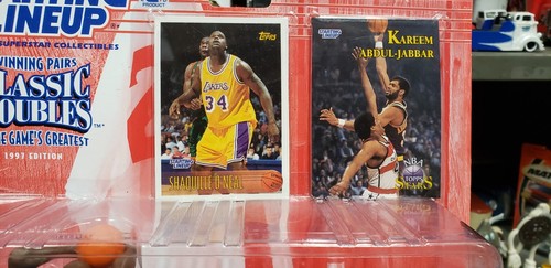 LÍNEA INICIAL NBA CLASSIC DOBLES 1997 SHAQUILLE ONEAL KAREEM ABDUL-JABBAR LOTE ANTIGUO - Imagen 3 de 5