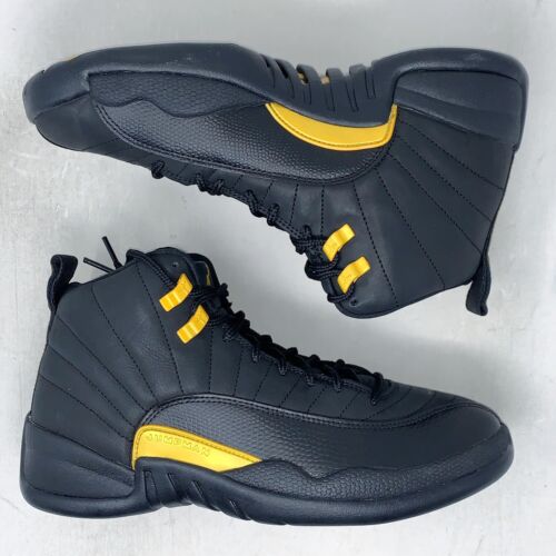 Air Jordan 12 'Gold Taxi' Black Sneaker, Size 11 BNIB CT8013-071 - Picture 6 of 8