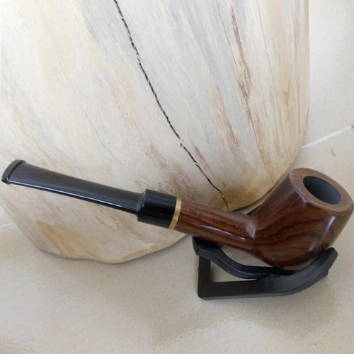 Handmade Wood Smoking Pipes Tobacco Ebony Wooden Smoking Pipe Gift 9mm Filter - Picture 3 of 12