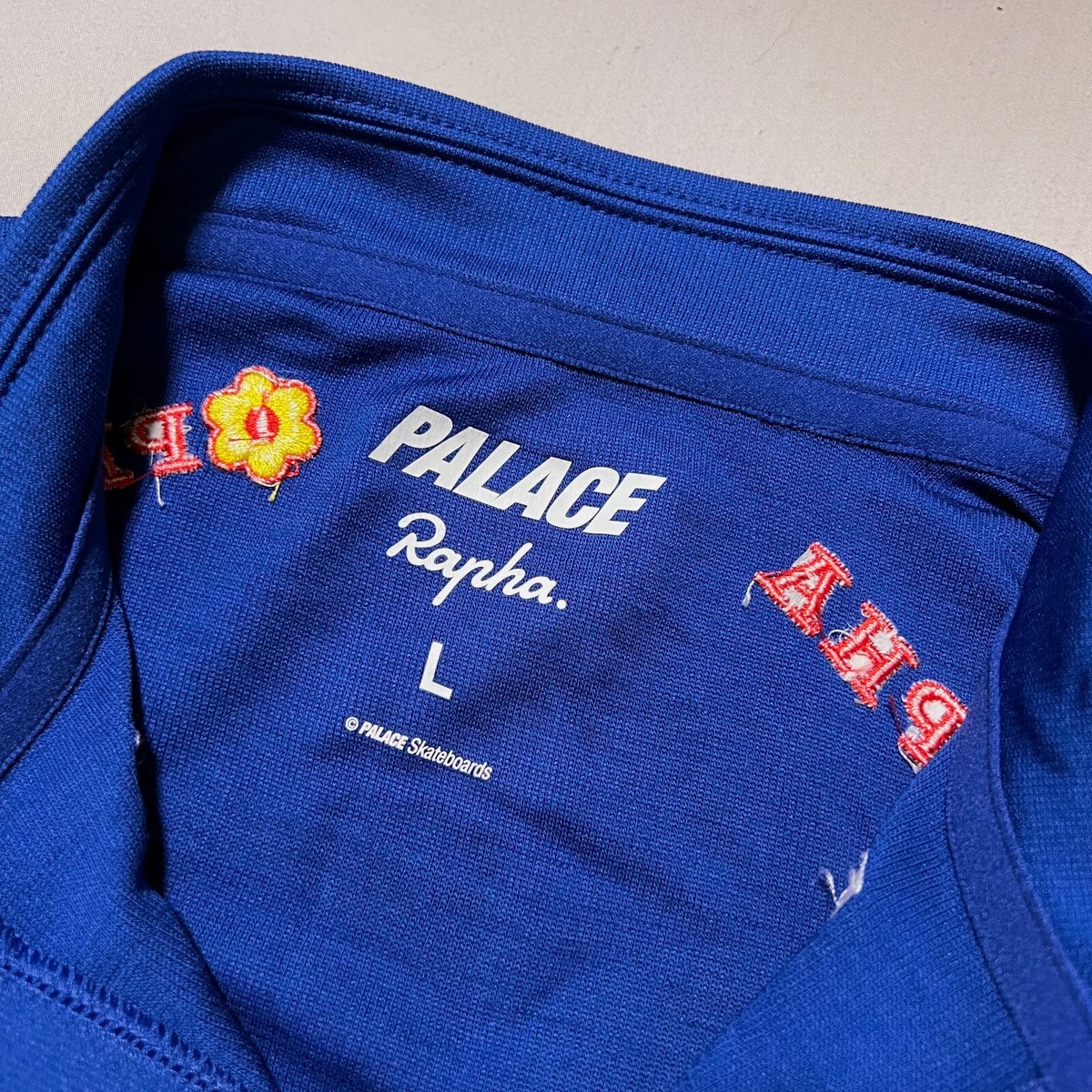 Palace Rapha Classico Short Sleeve Jersey Blue Men's - FW24 - US