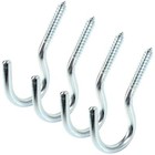 ​LARGE WALL HOOKS X4 Storage Shed Garage Tool Organisers Heavy Duty Silver Extra
