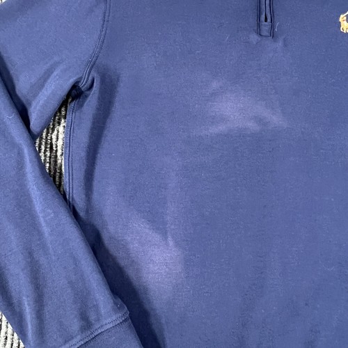 Polo Ralph Lauren Boys Sweatshirt Large 14-16 Blue Long Sleeve 1/4 Flesh Pony - Picture 6 of 16