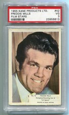 1955 Kane Products Film Stars 42 Freddie Mills PSA 3 graded Boxing Boxer Card