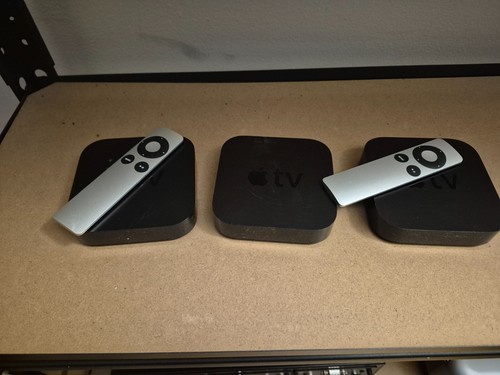 Lot Of 3 Apple TV Units Model A1469 2 Remotes Tested Working 2 Power Cords - Picture 4 of 5