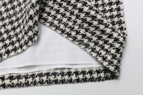 SANDRO Rozeana Kleid Damen (EU) 40 Tweed Spitze Hahnentritt Mini - Bild 5 von 8
