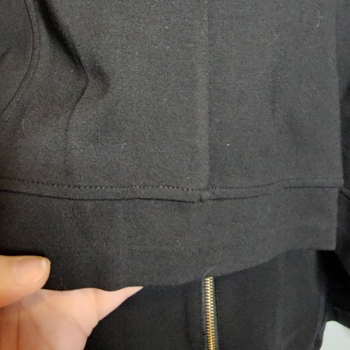 5X 28W Torrid Black Motorcycle Ponte Jacket Stretch Gold Full Zip Layering Short - Picture 11 of 12