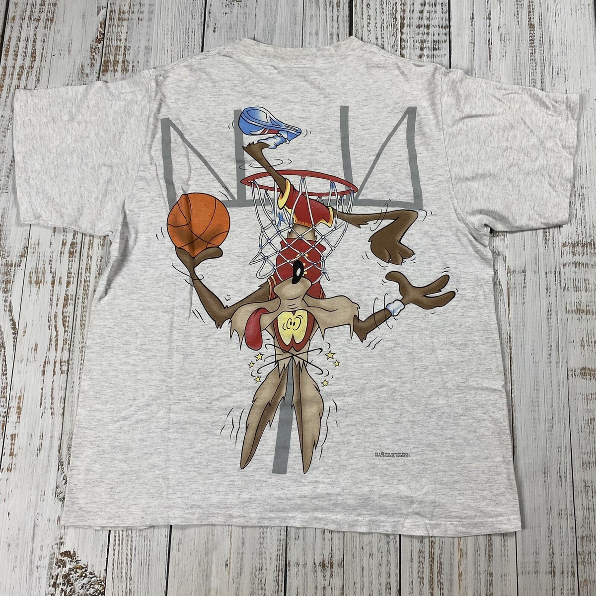 1995 CKパロディT \"WILE E. COYOTE\" Looney Tunes | Classic Wile E. Coyote & Road Runner