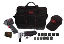 KING TONY 1/2" QUIET MINI IMPACT GUN TOOL KIT W/BAG KNGNC4611QMS