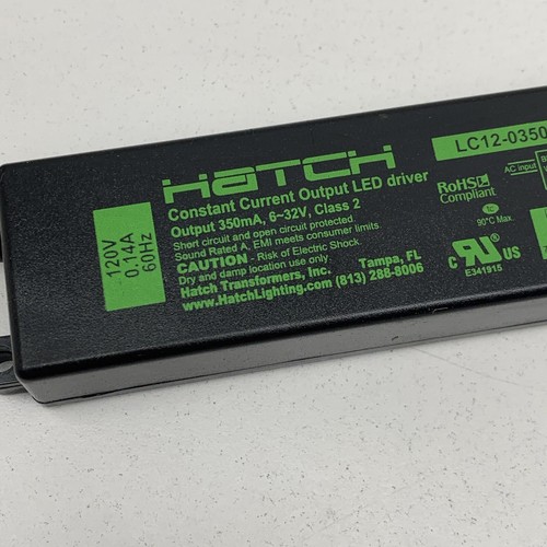 Controlador LED de corriente constante Hatch LC12-0350N-120-C 350mA 12W 6-32VDC 120V - Imagen 18 de 19