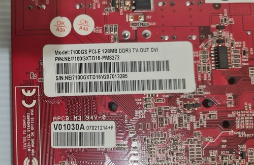 GeForce 7100GS 128MB DDR3 TV-OUT DVI NE/7100GXTD16-PM8272 - Picture 4 of 4