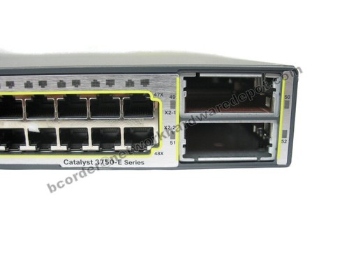 Cisco WS-C3750E-48TD-S 48-Port Gigabit 3750E Switch w/ AC - 1 Year Warranty - Picture 3 of 3