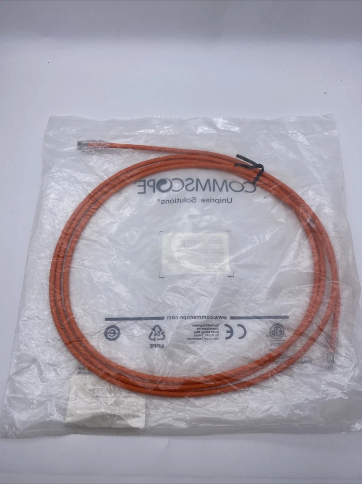 Commscope UC1BBB2-06F010 Cat 6 U/UTP Orange Patch Cord, RJ45-RJ45, 10ft - Image 2 of 3