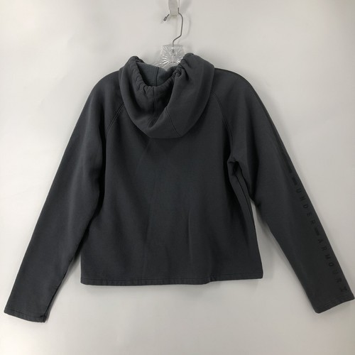 Under Armour UA Womens Cropped Hoodie Sweatshirt  Pullover Small S Gray - Picture 3 of 10