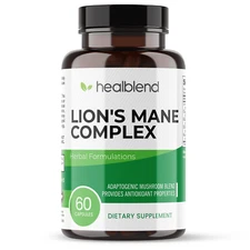 Lions Mane Mushroom Complex Capsule Support Immune Nervous System Mental Clarity