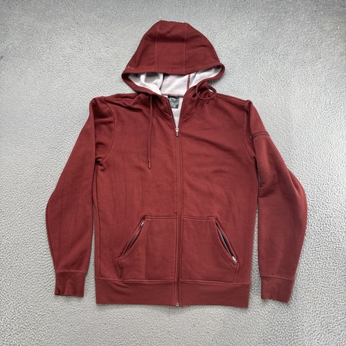 Hylete Mens Size Large Hooded Full Zip Performance Active Pockets