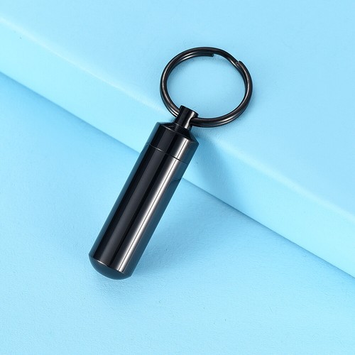 Stainless Steel Cylinder Cremation Key chain Small Urns For Ashes Keepsake US - Picture 15 of 39