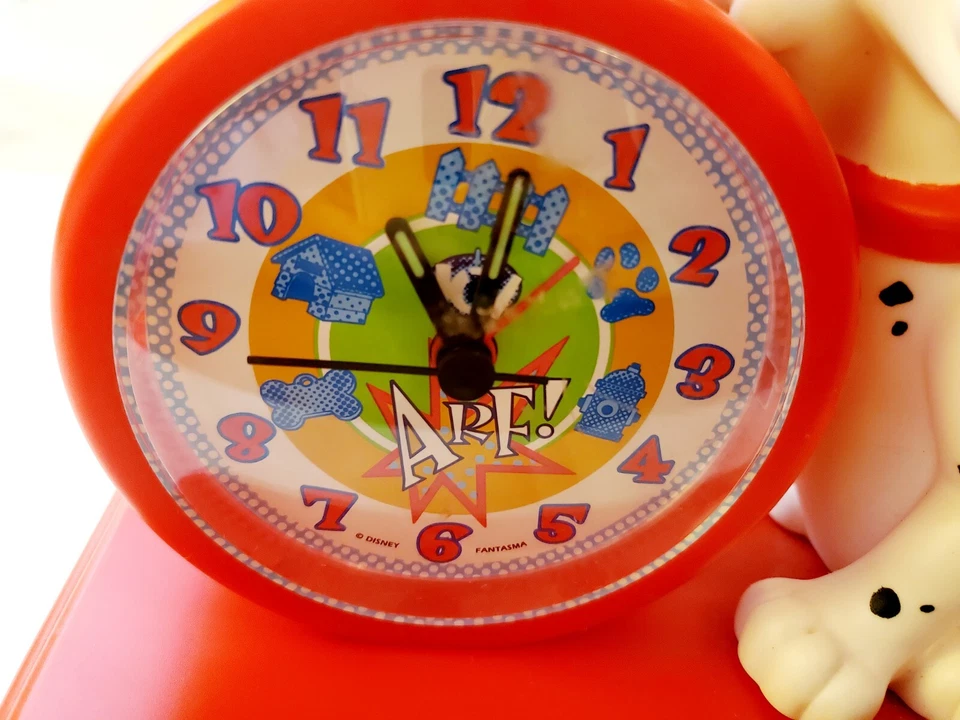 Reloj Despertador Fantasma Vintage Disney 101 Dálmatas NO FUNCIONA Más Extras Foto 4 de 4