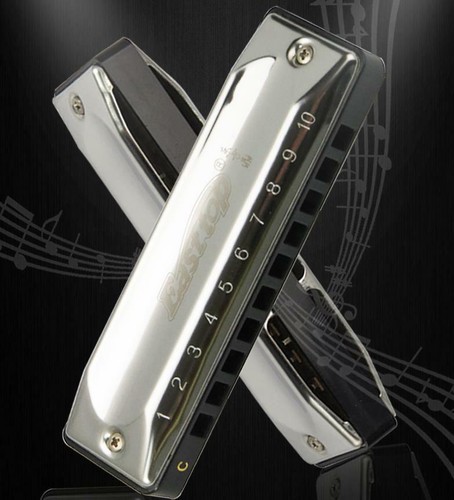 EASTTOP T002 10Hole Harmonica 20Shade Blues Harmonica Mouth Organ Harmonica Gift - Picture 6 of 12