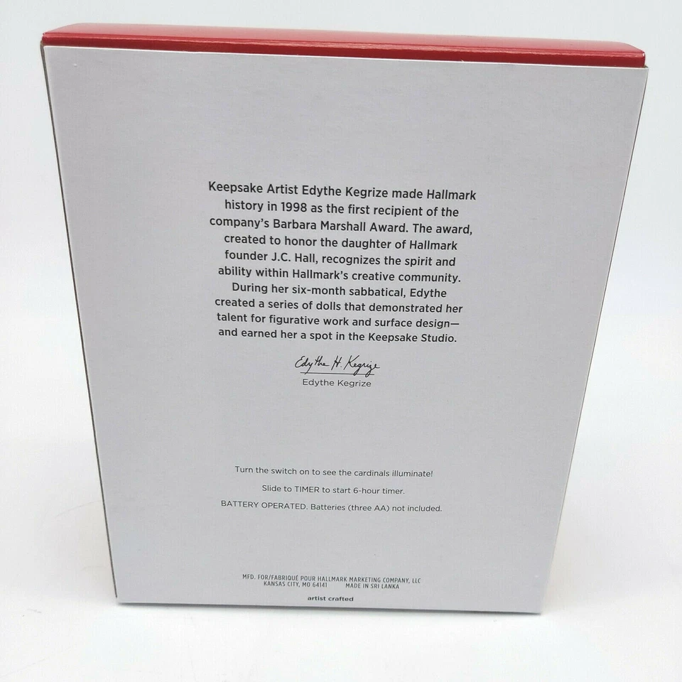 2021 Hallmark Decorative Cardinals Magic Light String 10' With 6 Hour Timer NIB - Image 3 of 4