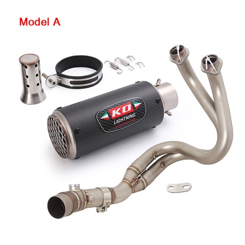 For Kawasaki Ninja 650 Z650 ER6N ER6F 12-23 Exhaust Header Pipe 51mm Muffler Tip - Picture 6 of 12